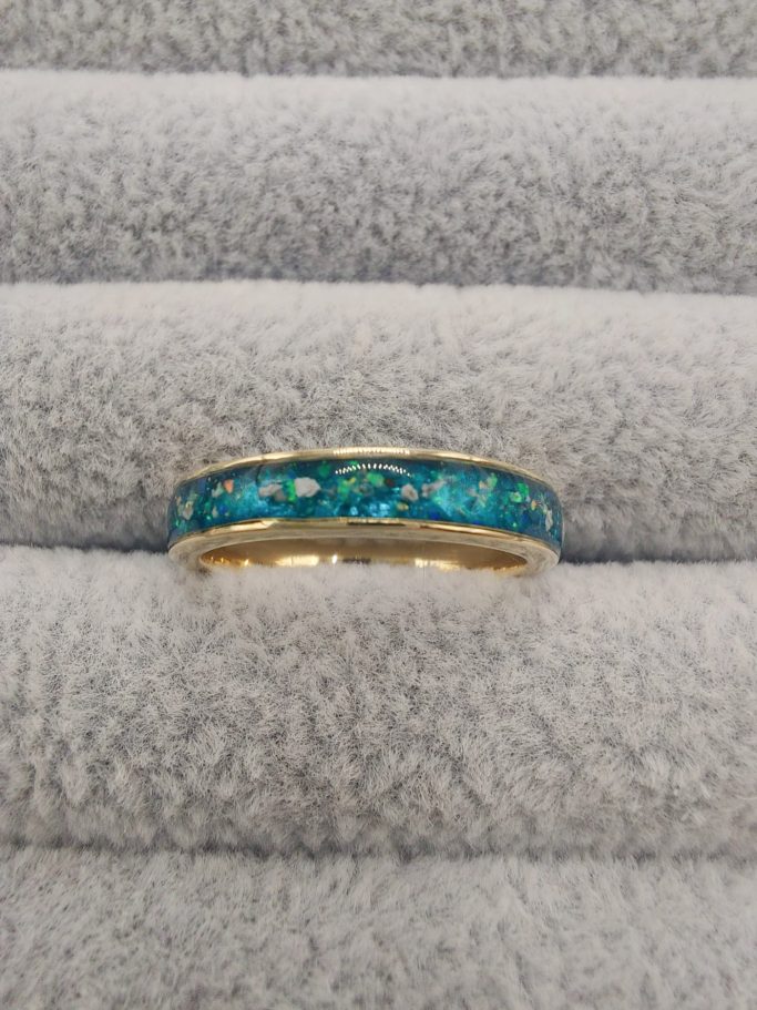 Violet Narrow Channel Ring