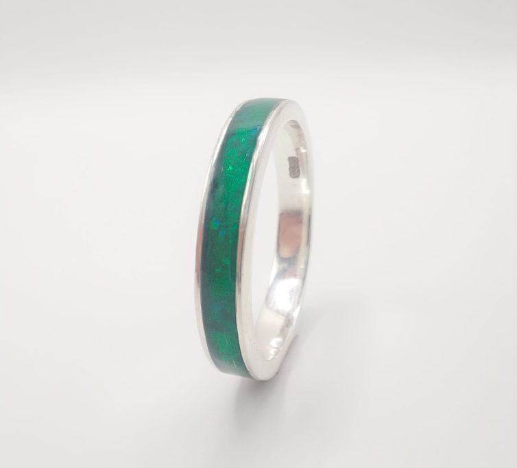 Violet Narrow Channel Ring